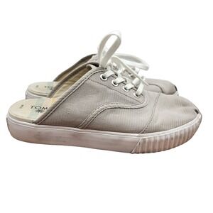 Toms‎ Mules Womens 6.5 Beige Slip On Flats Shoes